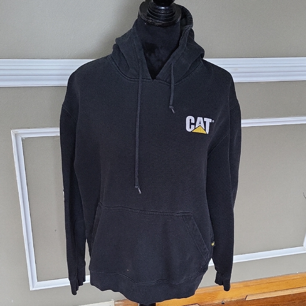 CATERPILLAR Black Hoodie Size Medium